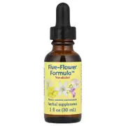 Flower Essence Services, Five-Flower Formula™, Flower Essence Combination, Non-Alcohol, 1 fl oz (30 ml)