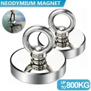 10-800KG Salvage Magnet Strong Hunting Neodymium Hook Fishing Treasure Magnets