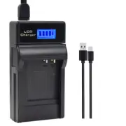 Slim LCD CGA-S005 Battery Charger for Panasonic Lumix DMC-FS1 FS2 FX01 FX07 FX1