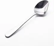 Yamazaki Metal Industry Soup Sage R45 Soup Spoon (Right-Handed) for Easy Eating of Many Soup Ingredients