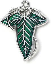 The Lord of The Rings The Leaf Of Lorien Pin Badge, One Size, Zinc, Blue, LRPB0005