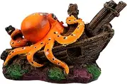 SEWACC Realistic Resin Octopus Decoration for Aquarium Small Octopus Ornaments Fish Tank Decor
