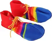 [CONGARTENO] 1 Pair Performance Clown Shoes Men Apparel Clown Themed Footwear Halloween Performance Shoes Unisex Event Footwear Unisex Costume Accessories Cotton