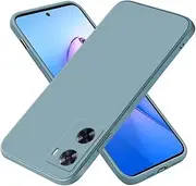 [EASSGU] Case for Oppo A57 (4G) / Oppo A57s (6.56 Inches), Soft TPU Silicone Case - Smoke Blue