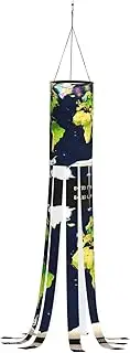 Halloween Garden World Map Windsock Lights Halloween Lighted Windsock for Patio Yard Pathway Party Decor