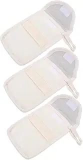 Baluue 3pcs Flax Soap Case for Bathroom Soaps Holders Portable Bathing Supplies