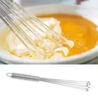 Stainless Whisk Egg Beater W/ Steel Ball Wisk Manual Wire Whisk Milk Kitchen