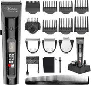 Hatteker Professional Hair Trimmer Men's Beard Trimmer Precision Trimmer Long Hair Trimmer Men Battery and Mains Operated Waterproof 4 in 1
