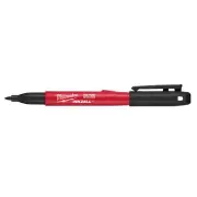 4 x Milwaukee Inkzall Black Fine Point Marker 48223100