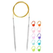 Knitting Needles Size US 10 Stainless Steel 39" Circular Needle