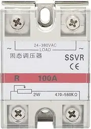 Solid State Voltage Regulator 100A Single Phase Relay Module Low Frequency SSVR 100VA with Pure Aluminum Heat Sink for Industrial Electrical Applications