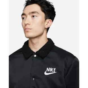 【NIKE 耐吉】教練外套 兩面穿 羔羊絨 AS M NSW LND HBR-SWNTRCOACHJKT 男款 黑(DQ4192010)