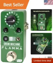 Professional Guitar Effect Pedal with Drum Machine - 6 Music Styles & EQ