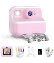 Kids Camera Instant Print Toys Toddler Cameras Printing Photos - 1080P Video...