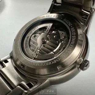 【EMPORIO ARMANI】ARMANI手錶型號AR00054(黑色錶面銀錶殼銀色精鋼錶帶款)