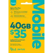 AUSTRALIAN OPTUS $35 PREPAID MULTIFIT SIM CARD KIT 3G 4G 5G STANDARD NANO MICRO