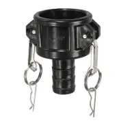 IBC Tote Adapter 2" Cam Lock to 32mm Barb Fitting, 275-330 Gallon Drain Adapt...