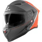 H153 BT SPN Black Orange Bluetooth Helmet