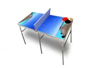 Beach Dock 1 Portable Tennis Ping Pong Folding Table w/Accessories