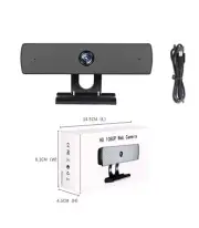 Webcam with Microphone, HD Full 1080 S4Pro V1 200W Fixed Focus Computer Camera