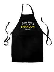 Don't Worry It's a BRANDON Thing - Unisex Kids Apron - Surname Custom Name