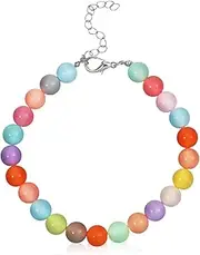 Levemolo Cute Beaded Dog Collar Necklace for Small Dogs Stylish Pet Jewelry Fashionable Puppy Necklace Resin Materials Large Dog Accessory