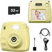 Kids Camera Toys for 4-6 Year Old Girls Toddler Christmas Birthday Yellow