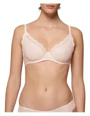 [Simone Perele] Candide Plunging Underwired Bra in Pink