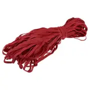 Flat Elastic Band for Sewing 1/4" x 33 Yards Red Braided Stretch Strap