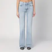 [HAIKURE] Flora Light Blue Washed Jeans 28 Blue