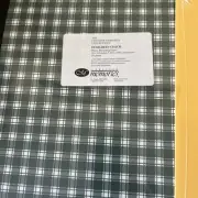 creative memories 8x10 Scrap Book Paper 20 Sheets Gold Evergreen Check