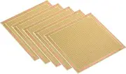 uxcell 4" x 4" PCB Board Circuit, 5 Pcs Single Sided Prototype Solder Boards for DIY Soldering and Electronic Project Circuit Boards Solderable Breadboard, Yellow
