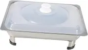 Zerodeko 1Set Stainless Steel Buffet Dishes Storage Holder Elegant Restaurant Buffet Plate for Food Display for Parties Dining and Food Stores