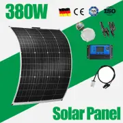 12V 380W Flexible Solar Panel Kit Mono Caravan Boat Camping Battery Charging AU