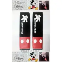 在飛比找蝦皮購物優惠-權世界@汽車用品 迪士尼 Disney 米奇安全帶絨布皮質舒