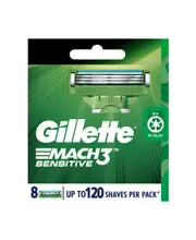 Gillette Mach 3 Sensitive Blades Refill 8 Pack