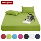 Mattress Cover Fitted Bed Sheet With Elastic Band Anti-slip Double Fitted Sheet