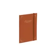 Eternity Ninety Flat Book 100% Cotton 4"" x 6"" (Portrait - Stitch Bound) Red