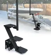 Heavy-Duty Boat Trailer Steps with Handle, Easy Installation, Universal Fits for Trailers Tongue Step, Boat Accessories