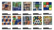 Invader Rubikcubist Poster Set Ships Now In Hand Rubik's Cube Mina Museum Print