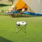 Foldable Camping Table with 2 Cup Holders Portable Stable Lightweight Heavy Duty