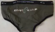 GO SOFTWEAR Boy Boot Camp Cotton Stretch Brief - XLarge, green
