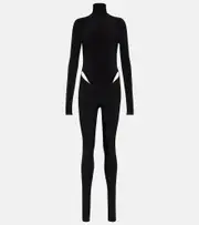 [LaQuan Smith] LaQuan Smith Cutout turtleneck jumpsuit AU 8 black