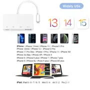 [Plug & Play] for iPhone to SD Card Reader Adapter with Charging-Support iOS 15