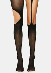 It's About Time Cutout Tights