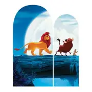 Lion King Double Backdrop Cardboard Scene Official Disney Party Standee - Simba
