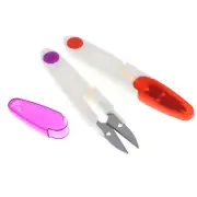 1PC Plastic Handle Sewing Scissors Thread Embroidery Cross-stitch Cutter Scis CR