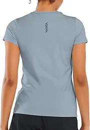 [ALLZERO] Feel Fit™ Women's Workout Tops Short Sleeve T-Shirts Breathable Athletic Tees for Yoga Running Gym Activewear