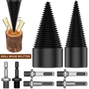 1/2Pcs Firewood Log Splitter High-Carbon Steel Wood Log Drill Bit with LiYaj