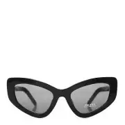 PRADA SPR 11VF 1AB-560 Cat Eye Women' Black Sunglasses